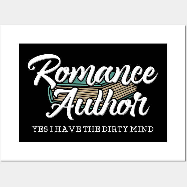 Romance author Wall Art by TheBestHumorApparel